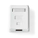 Nedis Network Wall Box - On-Wall, 1 port(s), UTP CAT6, White - Envelope