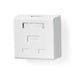 Nedis Network Wall Box - On-Wall, 2 port(s), UTP CAT6, White - Envelope