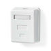 Nedis Network Wall Box - On-Wall, 1 port(s), STP CAT6, White - Envelope