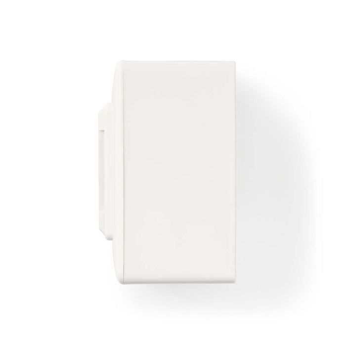 Nedis Network Wall Box - In-Wall, 2 port(s), CAT5e, White - Polybag