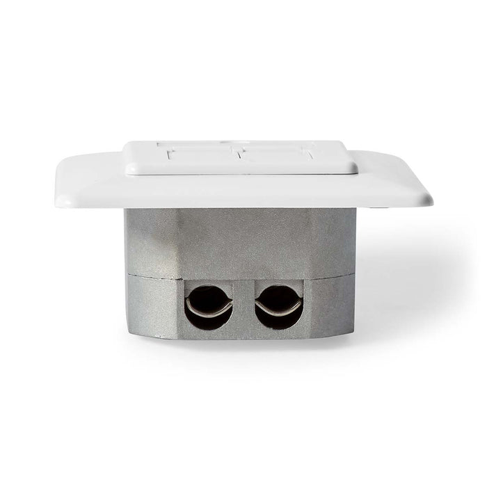 Nedis Network Wall Box - In-Wall, 2 port(s), CAT7, Ivory - Envelope