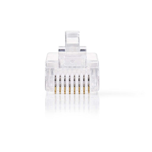 Nedis RJ45 Connector - Male, Solid UTP CAT5, Straight, Transparent - Envelope