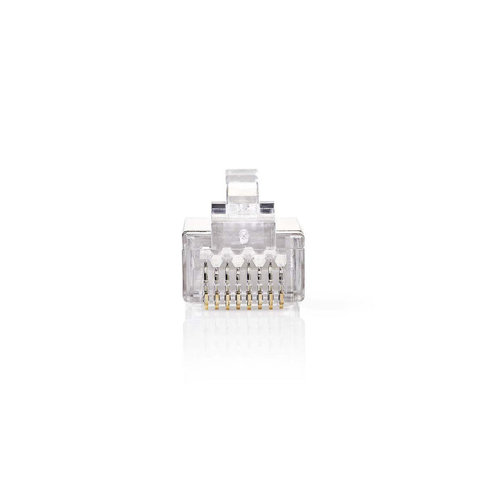 Nedis RJ45 Connector - Male, Solid U/FTP CAT5, Straight, Transparent - Polybag