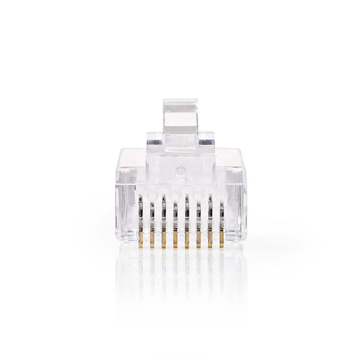 Nedis RJ45 Connector - Male, Solid UTP CAT6, Straight, Transparent - Envelope