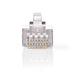 Nedis RJ45 Connector - Male, Stranded STP CAT6, Straight, Transparent - Polybag