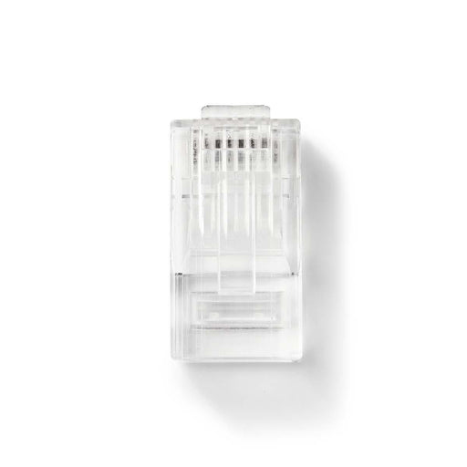 Nedis RJ45 Connector - RJ45 Pass Through, Solid UTP CAT5, Straight, Transparent - Polybag