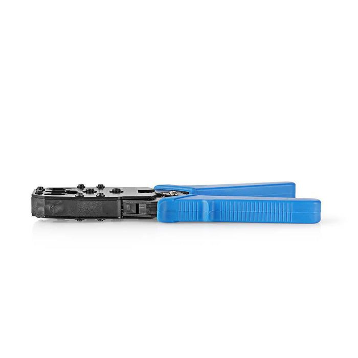 Nedis Crimp pliers - CAT5 / CAT5e / CAT6 / CAT6a / RJ10 / RJ11 / RJ45, Cutting / Plier / Stripping, ABS / Steel, ABS / Steel - Blue