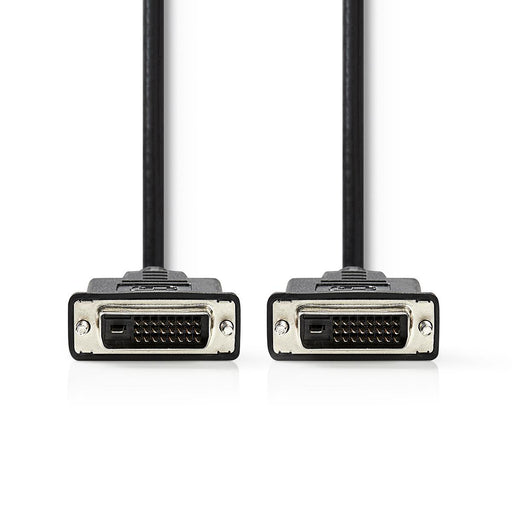 Nedis DVI Cable - DVI-D 24+1-Pin Male, DVI-D 24+1-Pin Male, 1080p, Black - Tag