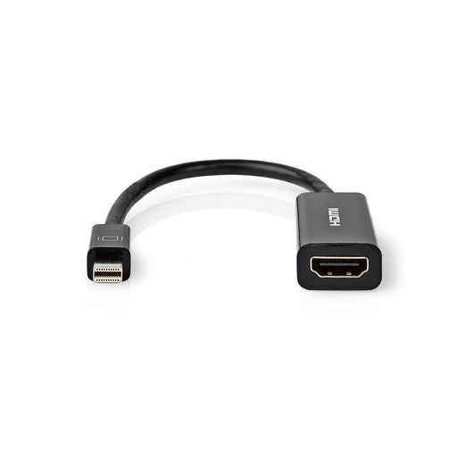 Nedis Mini DisplayPort Cable - DisplayPort 1.2, Mini DisplayPort Male, HDMI Output, Black - Tag