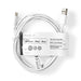 Nedis Lightning Cable - USB 2.0, Apple Lightning 8-Pin, USB-A Male, White - Tag