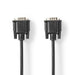 Nedis VGA Cable - VGA Male, VGA Male, Nickel Plated, Black - Tag