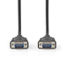 Nedis VGA Cable - VGA Male, VGA Male, Nickel Plated, Black - Tag