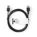 Nedis USB Cable - USB 2.0, USB-A Male, USB-A Female, Black - Tag