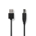 Nedis USB Cable - USB 2.0, USB-A Male, USB-B Male, Black - Tag