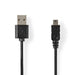 Nedis USB Cable - USB 2.0, USB-A Male, USB Mini-B 5 pin Male, Black - Tag