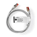 Nedis CAT6 Cable - RJ45 Male, RJ45 Male, S/FTP, Grey - Tag