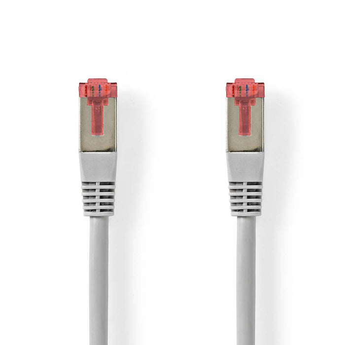 Nedis CAT6 Cable - RJ45 Male, RJ45 Male, S/FTP, Grey - Tag