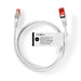 Nedis CAT6 Cable - RJ45 Male, RJ45 Male, S/FTP, White - Tag