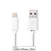 Nedis Lightning Cable - USB 2.0, Apple Lightning 8-Pin, USB-A Male, White - Box