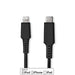 Nedis Lightning Cable - USB 2.0, Apple Lightning 8-Pin, USB-C Male, Black - Box