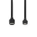 Nedis Lightning Cable - USB 2.0, Apple Lightning 8-Pin, USB-C Male, Black - Box