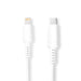 Nedis Lightning Cable - USB 2.0, Apple Lightning 8-Pin, USB-C Male, White - Box