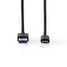 Nedis USB Cable - USB 3.2 Gen 1, USB-A Male, USB-C Male, Black - Box