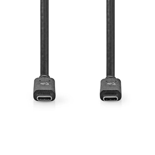 Nedis USB Cable - USB 3.2 Gen 1, USB-C Male, USB-C Male, Black - Box