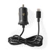 Nedis Car Charger - 1x 2,4 A, Number of outputs: 1, Lightning 8-Pin (Fixed) Cable, 12 W - Single Voltage Output