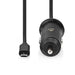 Nedis Car Charger - 1x 2,4 A, Number of outputs: 1, Micro USB (Fixed) Cable, 12 W - Single Voltage Output