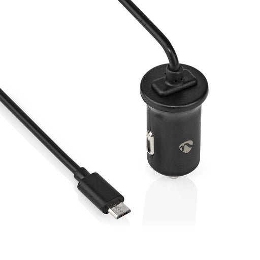 Nedis Car Charger - 1x 2,4 A, Number of outputs: 1, Micro USB (Fixed) Cable, 12 W - Single Voltage Output