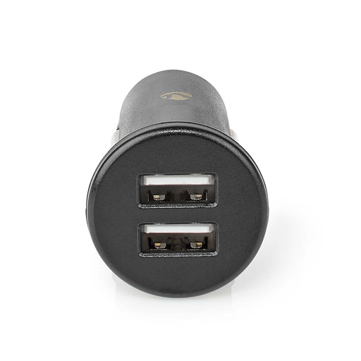 Nedis Car Charger - 2x 2,4 A, Number of outputs: 2, Port type: 2x USB-A, 24 W - Single Voltage Output