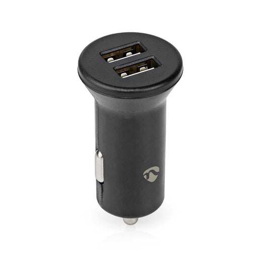 Nedis Car Charger - 2x 2,4 A, Number of outputs: 2, Port type: 2x USB-A, 24 W - Single Voltage Output