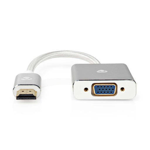 Nedis VGA Adapter - HDMI Connector, VGA Female, Gold Plated, Silver - Cover Window Box