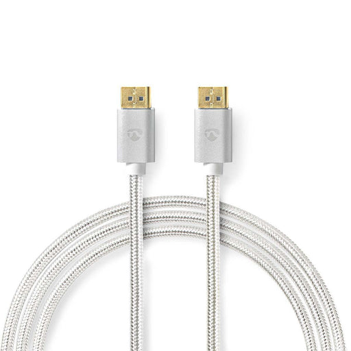 Nedis DisplayPort Cable - DisplayPort Male, DisplayPort Male, 8K@60Hz, Silver - Cover Window Box