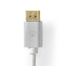 Nedis DisplayPort Cable - DisplayPort Male, DisplayPort Male, 8K@60Hz, Silver - Cover Window Box