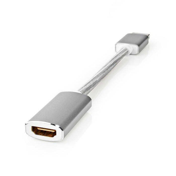 Nedis DisplayPort Cable - DisplayPort Male, HDMI Output, 4K@60Hz, Silver - Cover Window Box