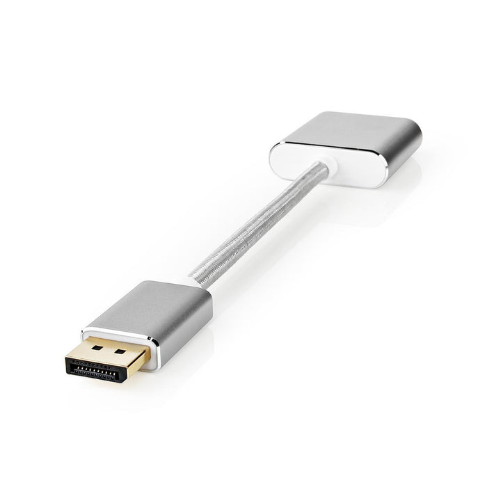 Nedis DisplayPort Cable - DisplayPort Male, DVI-D 24+1-Pin Female, 1080p, Silver - Cover Window Box