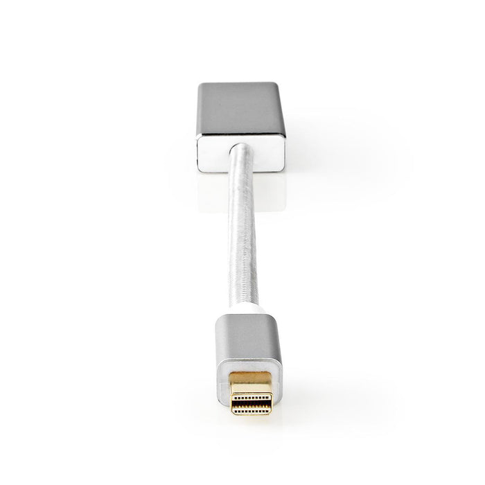 Nedis Mini DisplayPort Cable - DisplayPort 1.2, Mini DisplayPort Male, DisplayPort Female, Silver - Cover Window Box