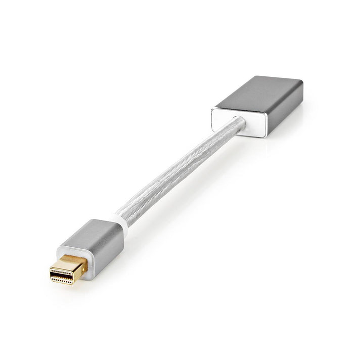 Nedis Mini DisplayPort Cable - DisplayPort 1.2, Mini DisplayPort Male, DisplayPort Female, Silver - Cover Window Box