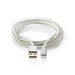 Nedis Lightning Cable - USB 2.0, Apple Lightning 8-Pin, USB-A Male, Aluminium - Cover Window Box