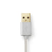 Nedis Lightning Cable - USB 2.0, Apple Lightning 8-Pin, USB-A Male, Aluminium - Cover Window Box