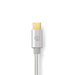 Nedis Lightning Cable - USB 2.0, Apple Lightning 8-Pin, USB-C Male, Aluminium - Cover Window Box