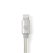 Nedis Lightning Cable - USB 2.0, Apple Lightning 8-Pin, USB-C Male, Aluminium - Cover Window Box