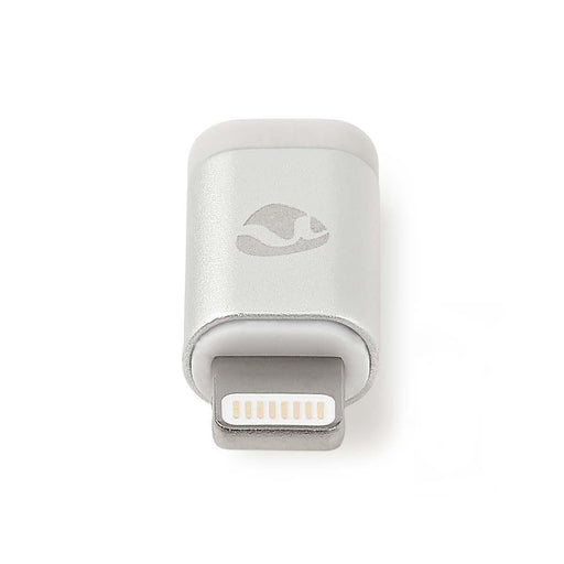 Nedis Lightning Adapter - Apple Lightning 8-Pin, USB Micro-B Female, Gold Plated, Round - Aluminium