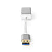 Nedis USB Network Adapter - USB 3.2 Gen 1, 1 Gbps, USB-A Male, Silver - Cover Window Box