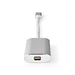 Nedis USB Adapter - USB 3.2 Gen 1, USB-C Male, Mini DisplayPort Female, Silver - Cover Window Box