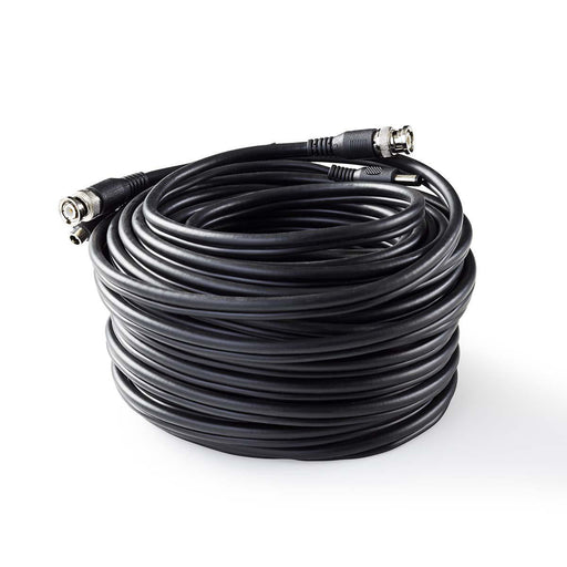 Nedis CCTV Security Cable - BNC / DC, 20.0 m, Round, Black - Gift Box