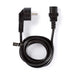 Nedis Power Cable - Plug with earth contact male, IEC-320-C13, Angled, Black - Window Box