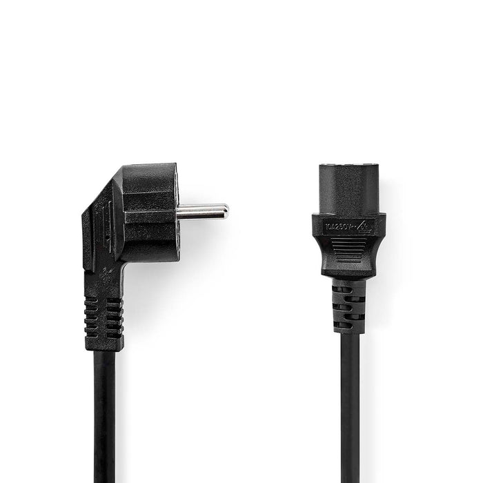 Nedis Power Cable - Plug with earth contact male, IEC-320-C13, Straight, Black - Box